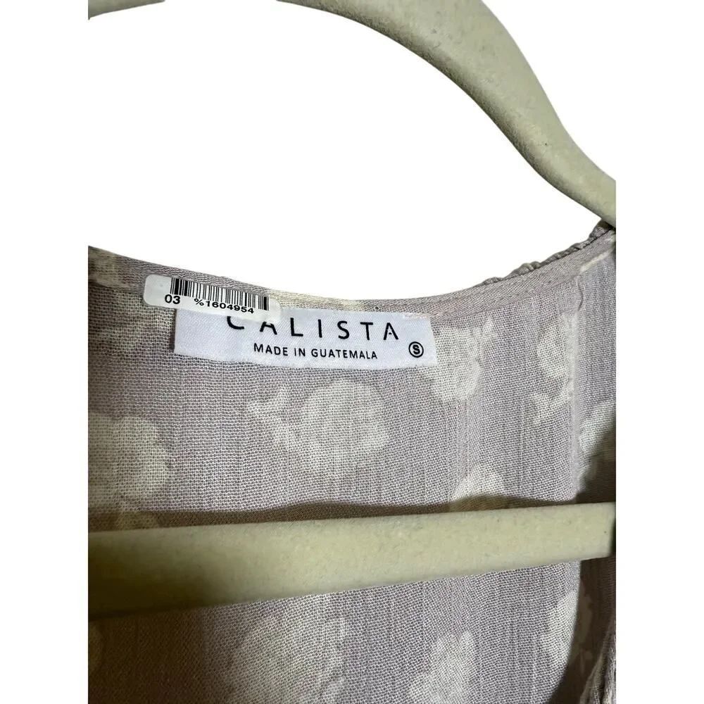Calista Lavender Floral Maxi Dress Women's Sz. S - Picture 5 of 6